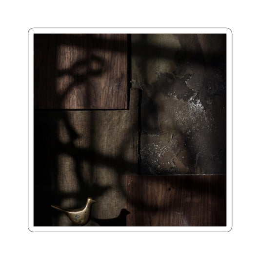 Shadow Play Dark Texture Sticker | Atmospheric Dark Japandi Art