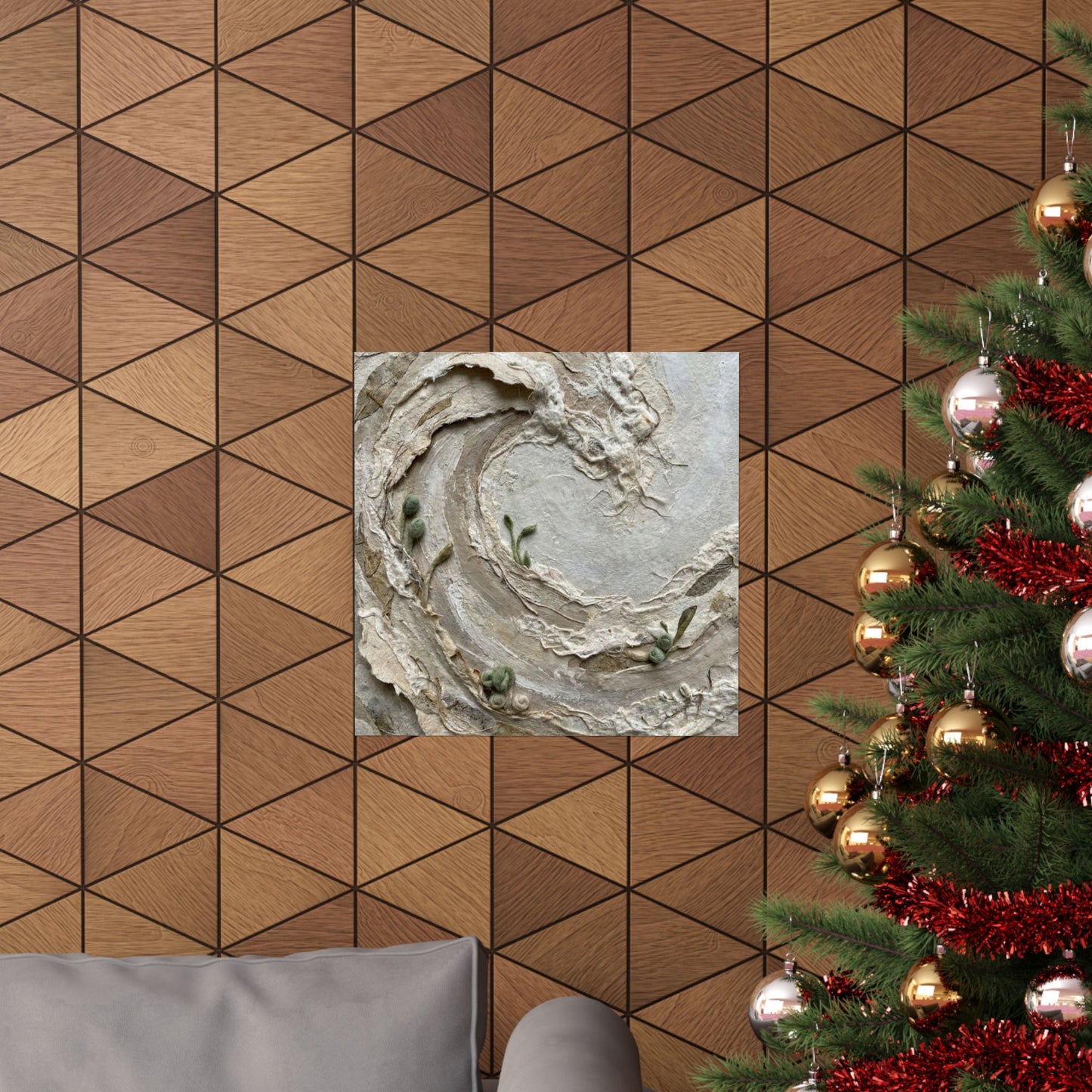 Ocean Wave Spring Wall Art Print | Japandi Earthy Design