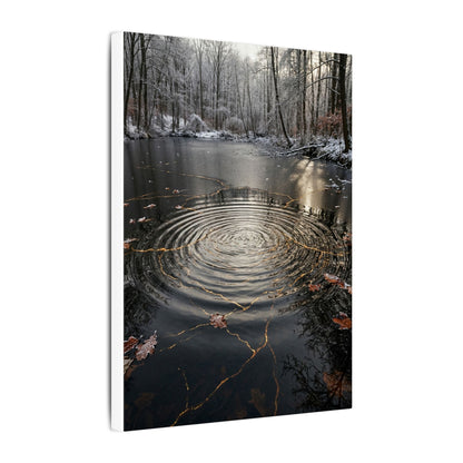 Water Ripple Broken Beauty Canvas Art | Artful Kintsugi Art
