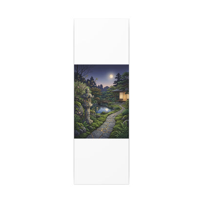 Spring Moonlit Garden Gold Vein Canvas Art | Resilient Decor