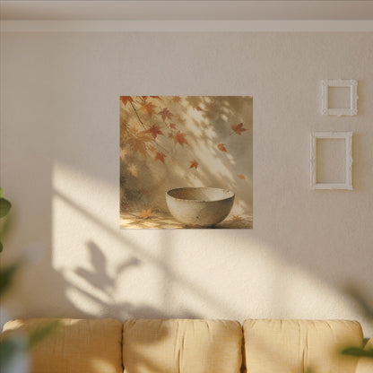 Japandi Ceramic Bowl in Dappled | Watercolor Canvas Art