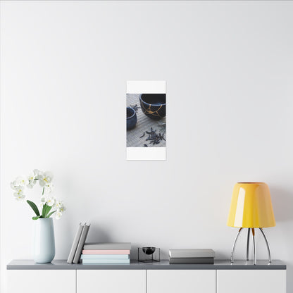 Kintsugi Tea Ceremony in Overcast | Gold Vein Canvas Art