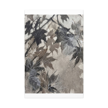 Shadow Play Texture Canvas Art | Cozy Japandi Art
