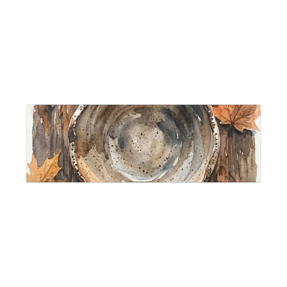 Ma Ceramic Bowl Canvas Art - Japandi Watercolor