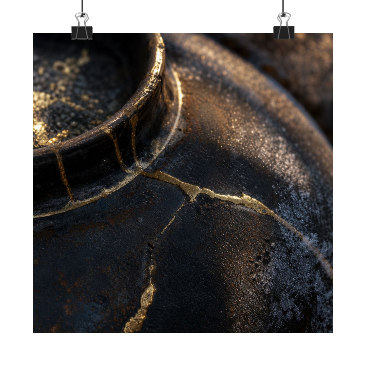 Winter Rust Patina Broken Beauty Wall Art Print | Artful Decor