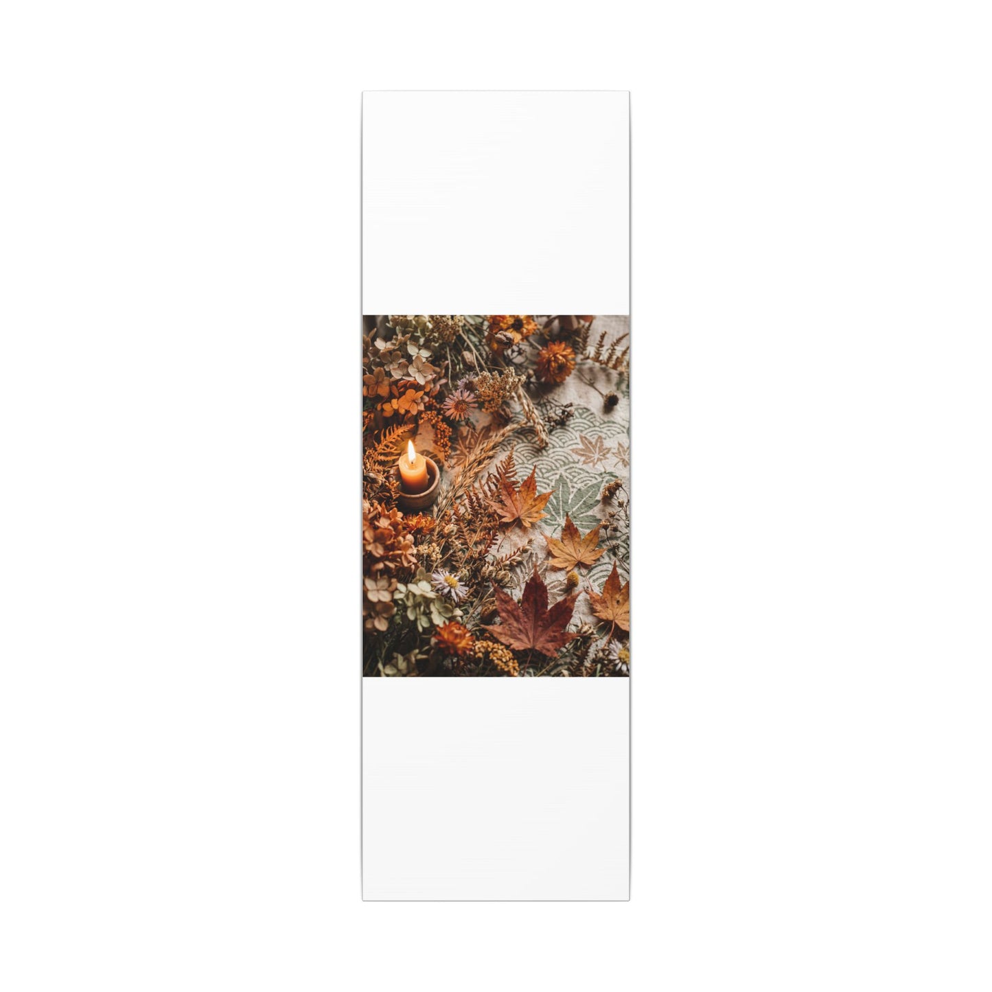 Candlelight Dried Flowers Canvas Art - Japandi Seijaku