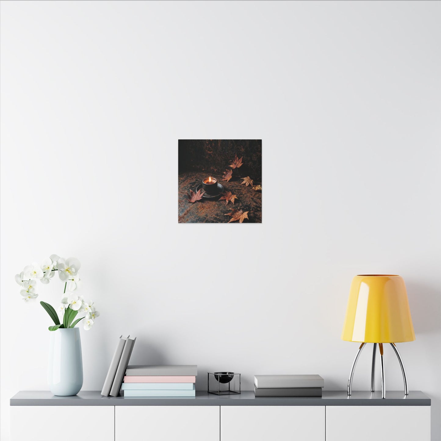 Autumn Rust Patina Shadow Zen Canvas Art | Sophisticated Decor