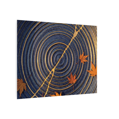Water Ripple Gold Repair Canvas Art | Healing Kintsugi Art