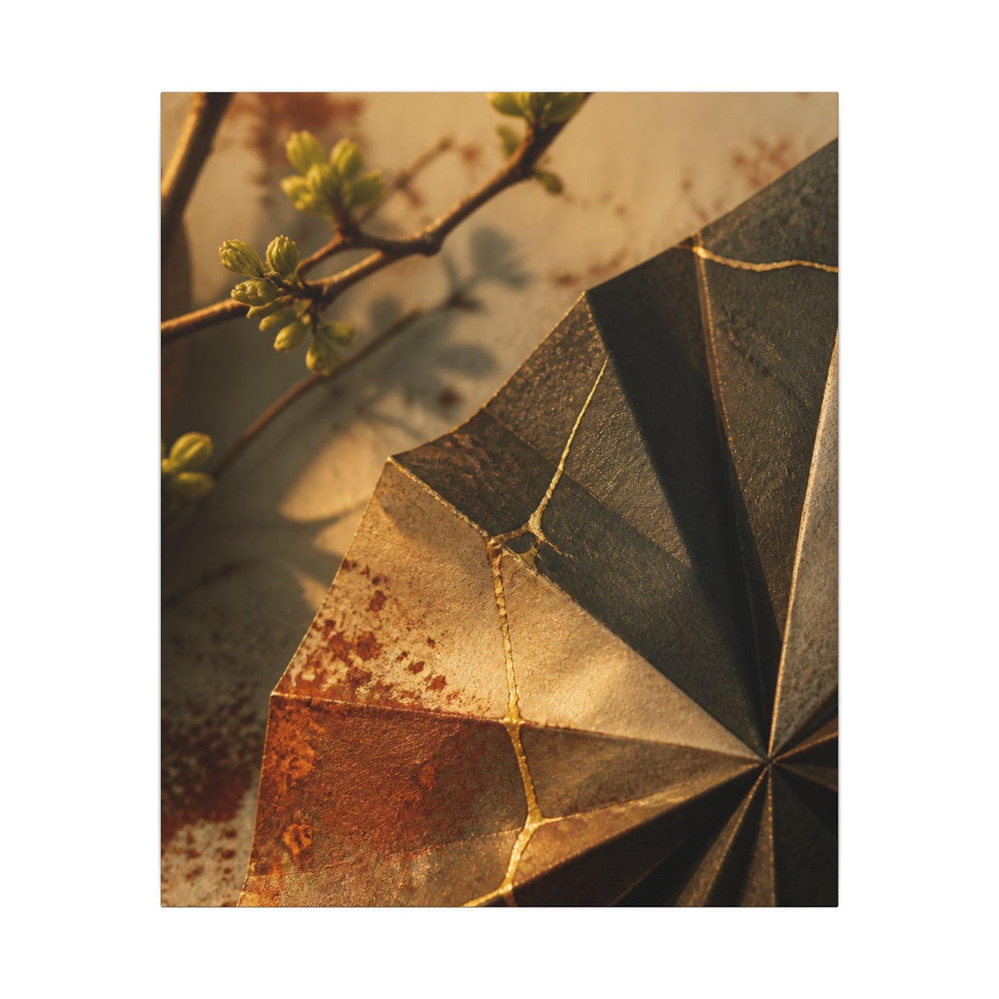Ma Paper Fold Canvas Art - Kintsugi Broken Beauty