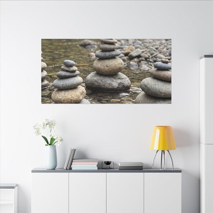 Bamboo Grove Winter Canvas Art | Zen Serene Design