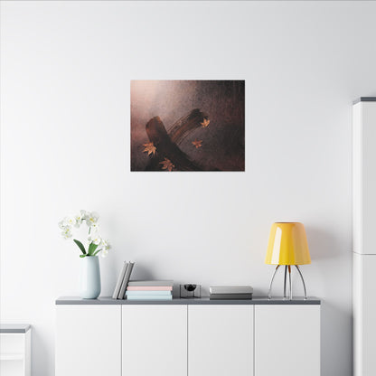 Moody Ink Brushstroke Canvas Art - Moody Minimal Dark Japandi