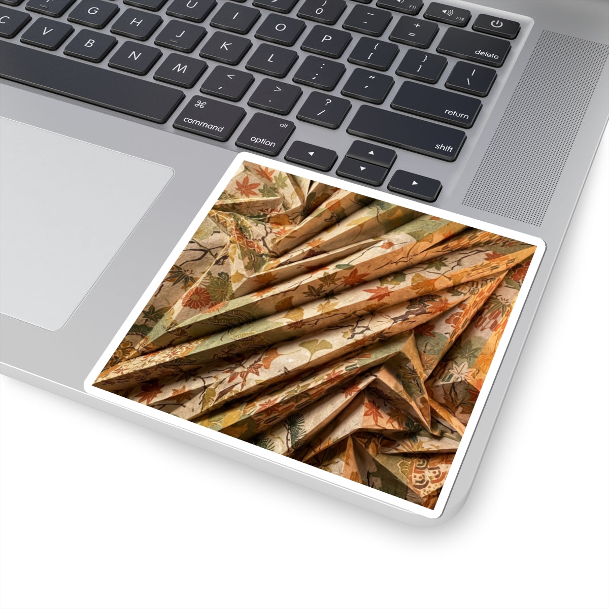Autumn Paper Fold Japanese Pattern Sticker | Warm Decor Art Print