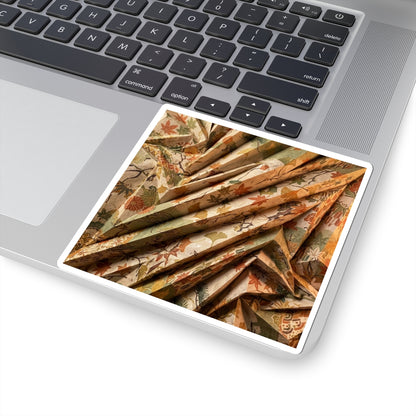 Autumn Paper Fold Japanese Pattern Sticker | Warm Decor Art Print