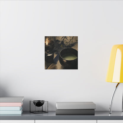 Ma Tea Ceremony Canvas Art - Zen Sumi E