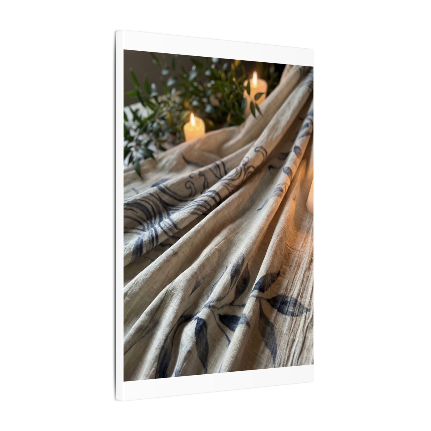 Fukinsei Silk Drape Canvas Art - Japandi Japanese Pattern