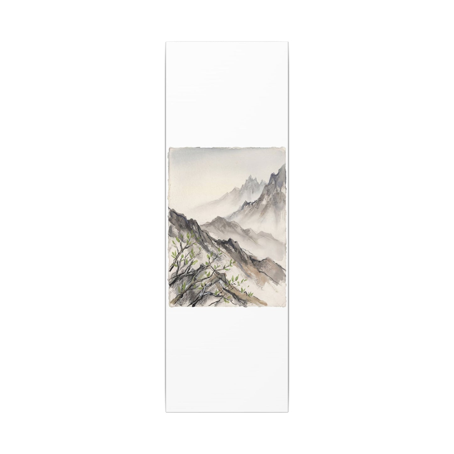 Spring Mountain Mist Texture Canvas Art | Warm Decor