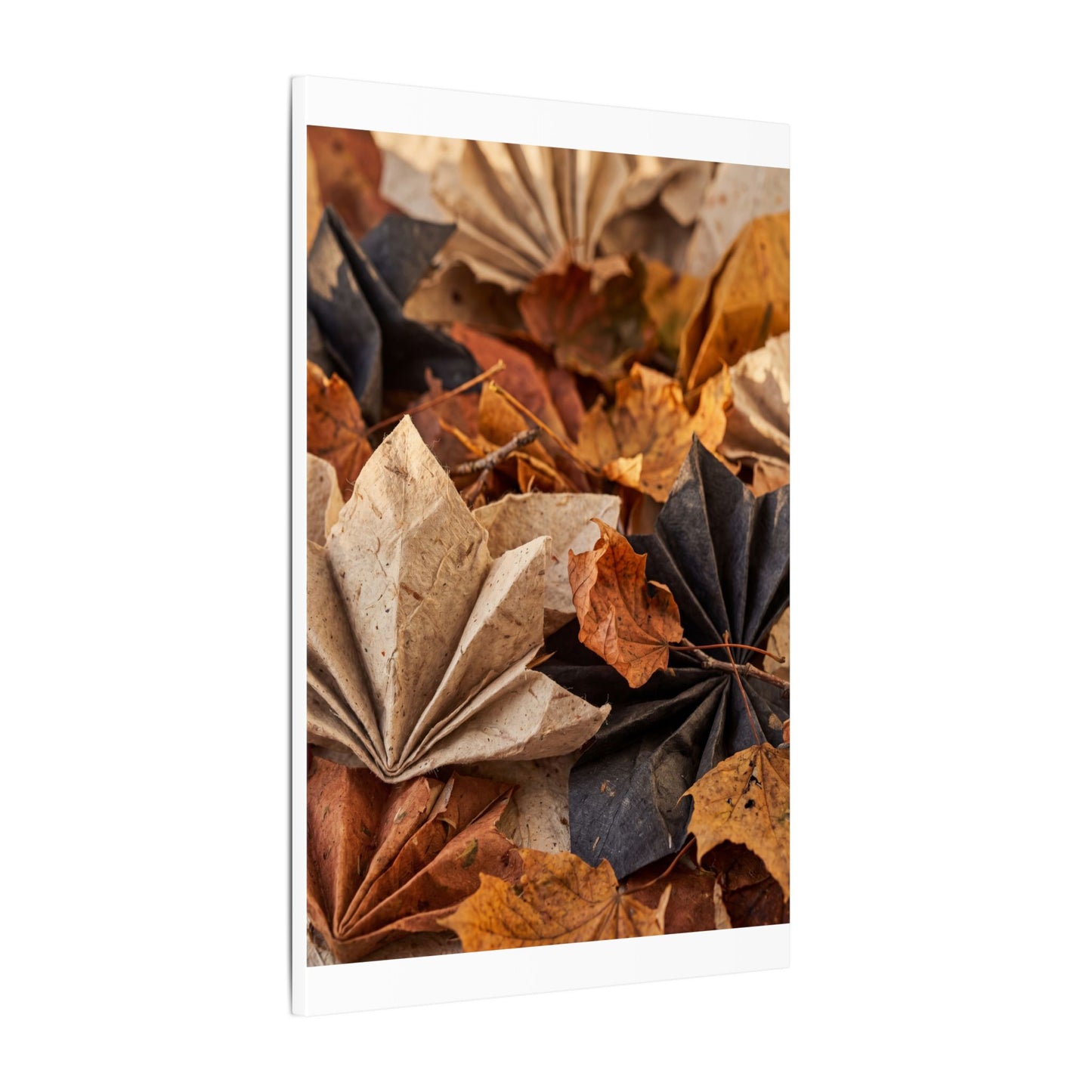 Paper Fold Texture Canvas Art | Elegant Japandi Art