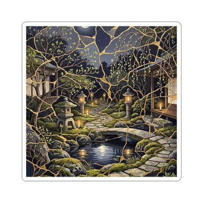 Candlelight Moonlit Garden Sticker - Kintsugi Shibui