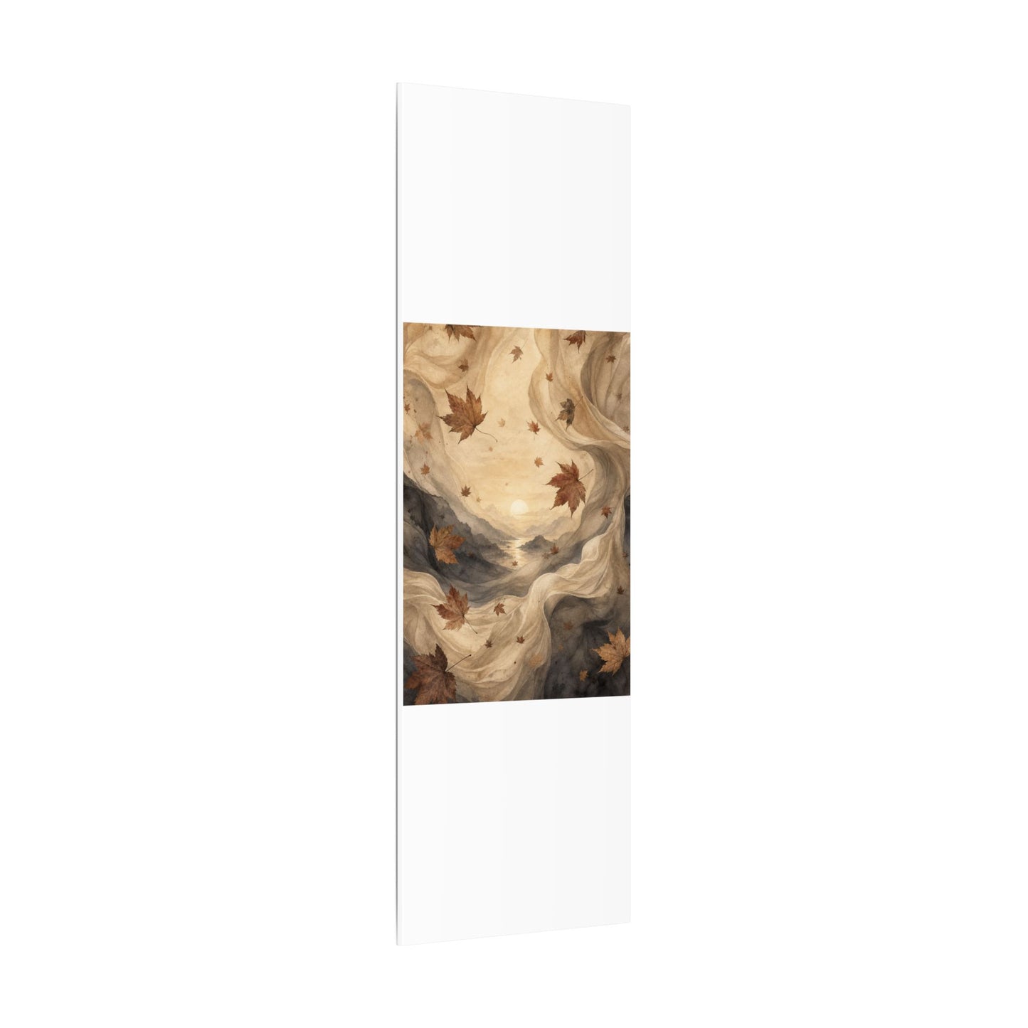 Autumn Silk Drape Watercolor Canvas Art | Earthy Decor