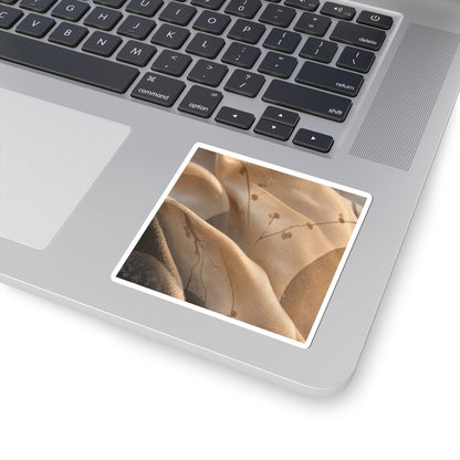 Ma Silk Drape Sticker - Japandi Japanese Pattern