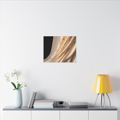 Golden Hour Silk Drape Canvas Art - Kintsugi Fukinsei