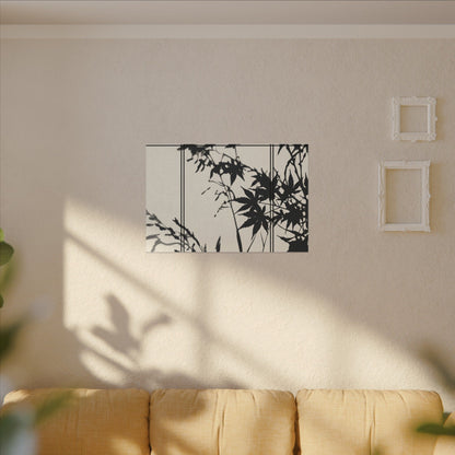 Shoji Screen Canvas Art | Summer Japandi Minimal Line Art