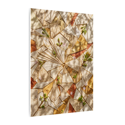 Resilient Paper Fold Canvas Art - Gold Repair Kintsugi
