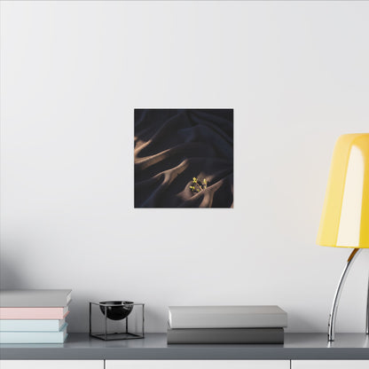 Silk Drape Shadow Zen Canvas Art | Luxurious Dark Japandi Art