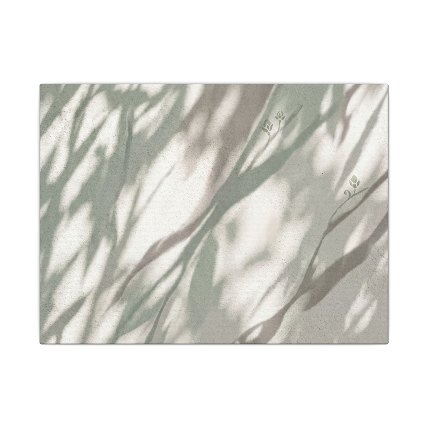 Japandi Shadow Play in Dappled | Japanese Pattern Canvas Art Art Print