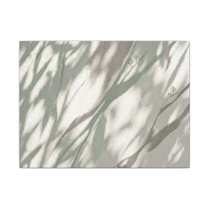 Japandi Shadow Play in Dappled | Japanese Pattern Canvas Art Art Print