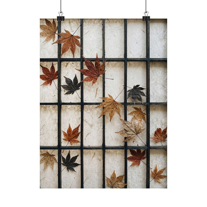 Shoji Screen Texture Wall Art Print | Elegant Japandi Art Art Print