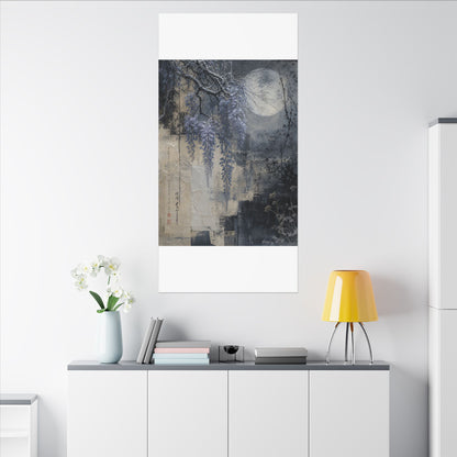 Winter Wisteria Texture Canvas Art | Elegant Decor