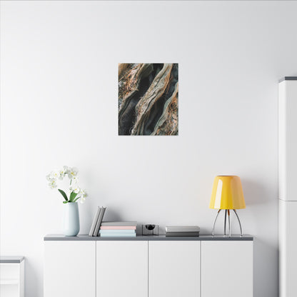 Silk Drape Winter Canvas Art | Japandi Cozy Design