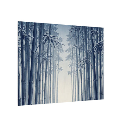 Bamboo Grove Canvas Art | Winter Zen Ukiyo E Inspired Art