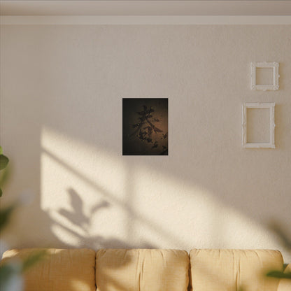Calligraphy Shadow Zen Canvas Art | Bold Dark Japandi Art