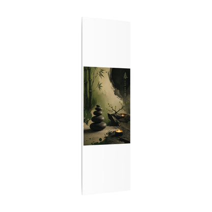 River Stones Spring Canvas Art | Zen Contemplative Design