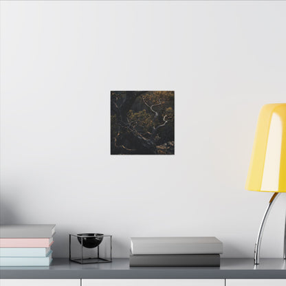Moody Pine Tree Canvas Art - Moody Minimal Dark Japandi
