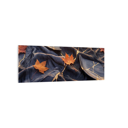 Golden Hour Silk Drape Canvas Art - Kintsugi Shibui