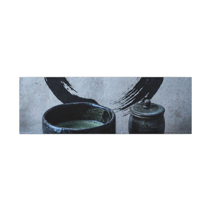 Tea Ceremony Canvas Art | Winter Zen Enso Art