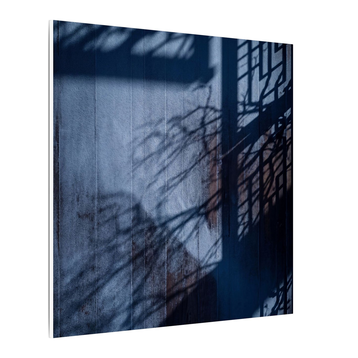 Shadow Play Moody Minimal Canvas Art | Moody Dark Japandi Art