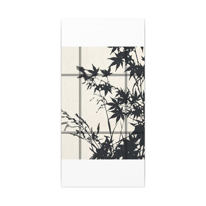 Shoji Screen Canvas Art | Summer Japandi Minimal Line Art