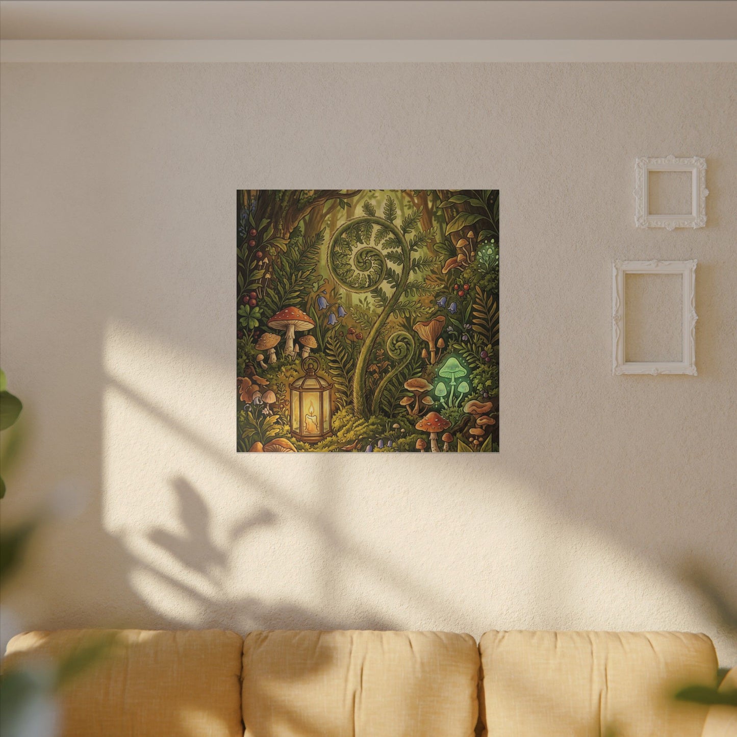 Elegant Ceramic Bowl Canvas Art - Minimal Line Japandi