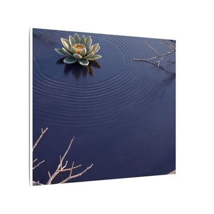 Lotus Flower Canvas Art | Winter Zen Karesansui Art