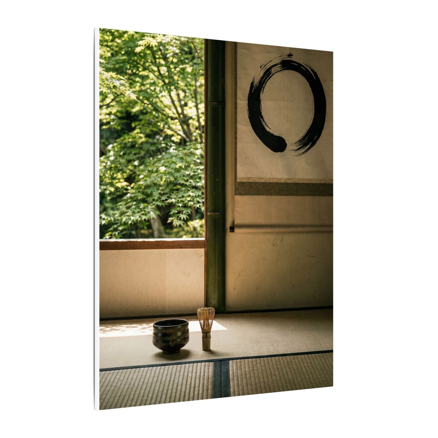 Tea Ceremony Enso Canvas Art | Serene Zen Art