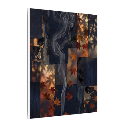 Autumn Incense Smoke Dark Texture Canvas Art | Sophisticated Decor