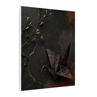 Paper Fold Canvas Art | Spring Kintsugi Broken Beauty Art