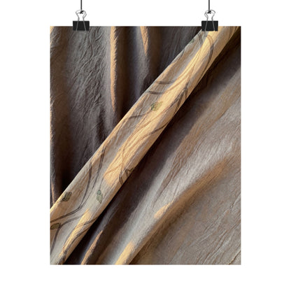 Silk Drape Japanese Pattern Wall Art Print | Neutral Japandi Art