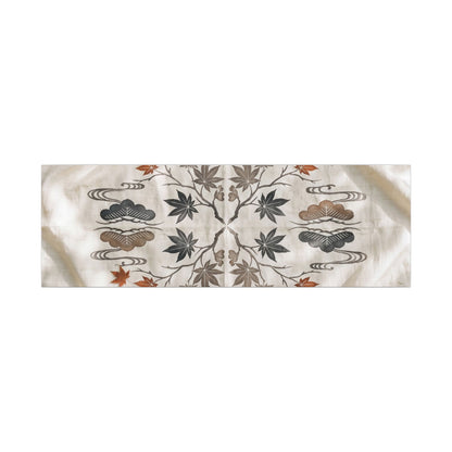 Elegant Silk Drape Canvas Art - Japanese Pattern Japandi