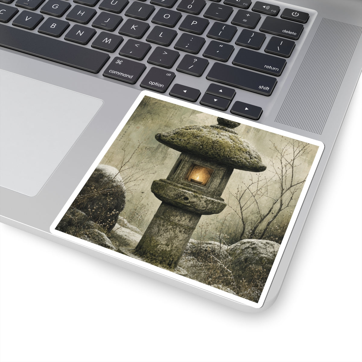 Ma Stone Lantern Sticker - Japandi Texture