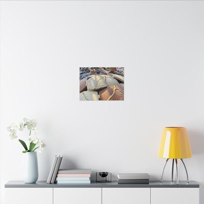 Broken Pottery Crackle Gold Canvas Art | Healing Kintsugi Art